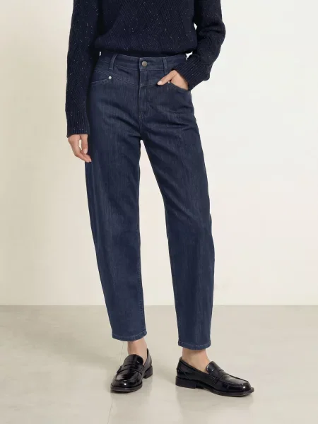 Opus Pants Barrel Džíny Mari Patron blue rinse modré