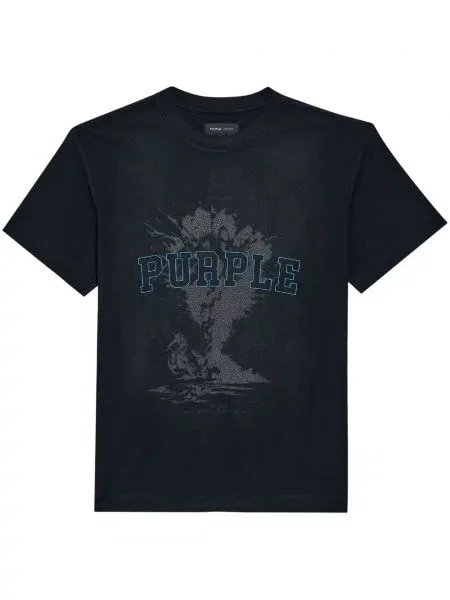 Tricou Purple Brand cu imagine negru