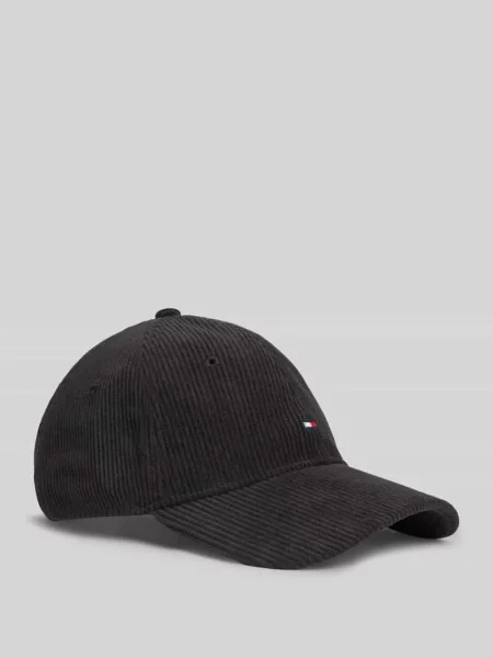 Czapka z daszkiem z wyhaftowanym logo model FLAG CORD' Tommy Hilfiger czarna