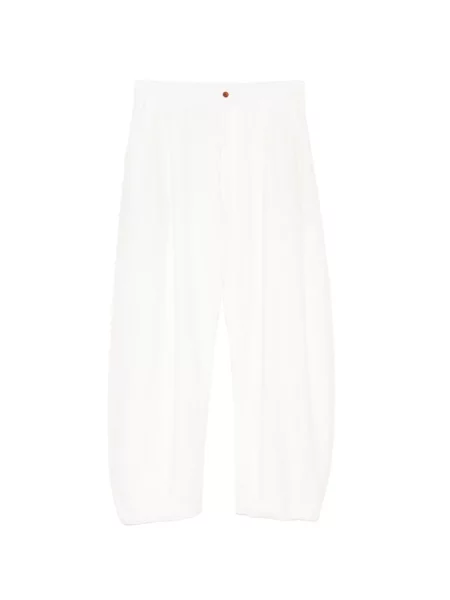 Pantaloni Croquis conici alb