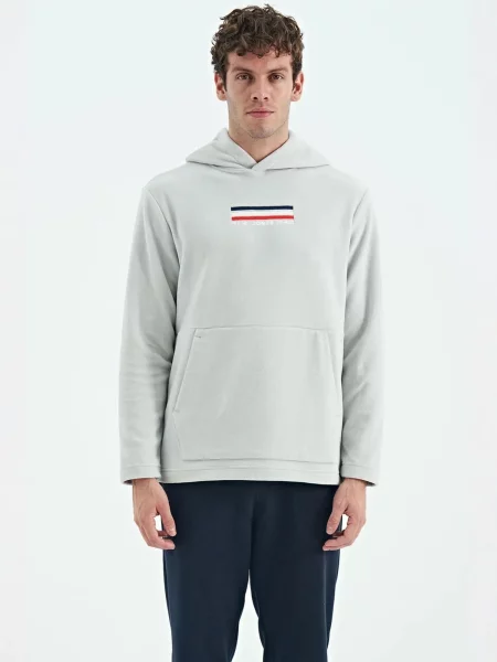 Tommy Life Mikina světle šedá