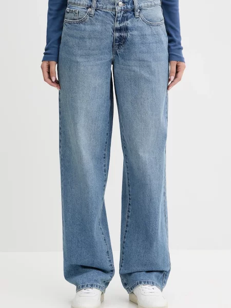 Дънки Dkny със стандартна талия синьо