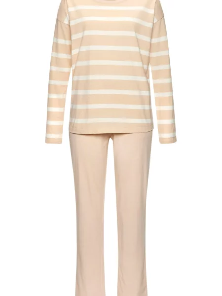 S.Oliver Pijama bej alb