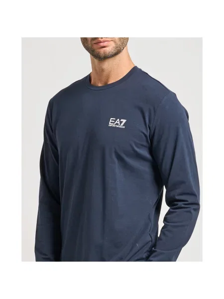 Emporio Armani Longsleeve PJVQZ Granatowy niebieska