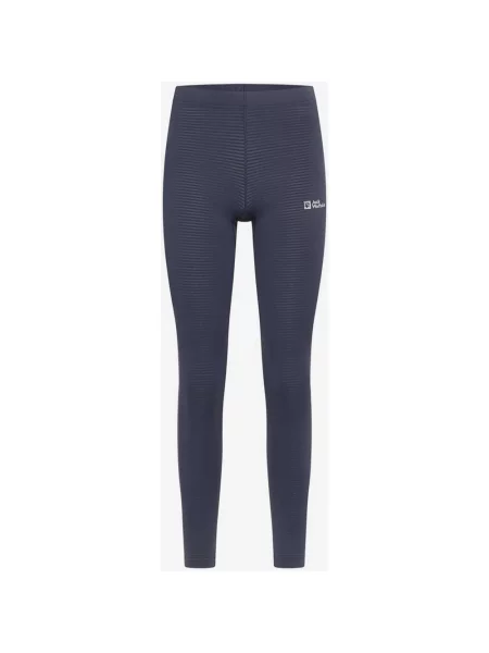 Legginsy długie Jack Wolfskin Infinite Warm S niebieskie