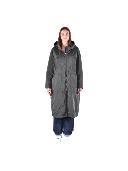 Parka Max Mara wełniana pikowana zielona