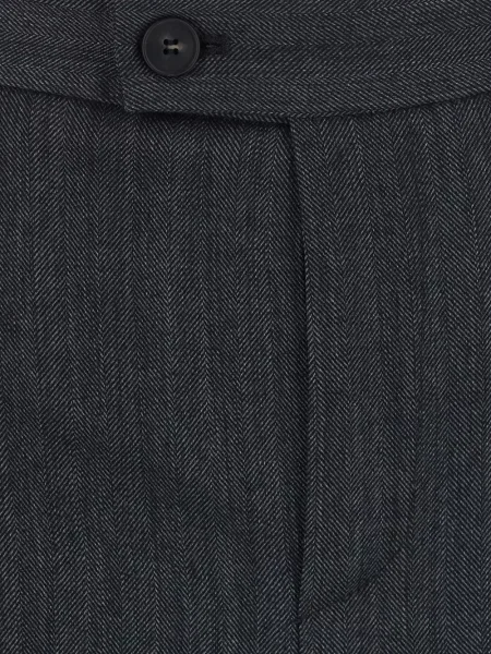 Pantaloni Merci cu model herringbone gri