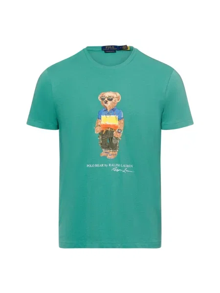 Polo Ralph Lauren Koszulka Mężczyźni nadruk M zielony