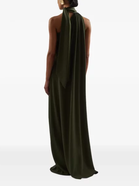 Rochie maxi Taller Marmo cu un umăr gol verde