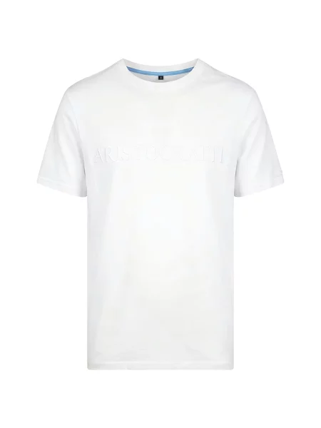 ARISTOCRATTI Μπλουζάκι SIGNATURE White – Premium T-Shirt Made from Signature Cotton' λευκό