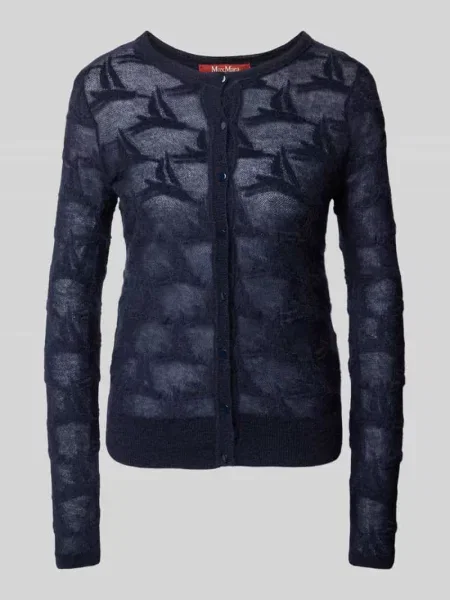 Kurtka z dzianiny z kwiatowym wzorem model ‘CURZIO’ Max Mara Studio