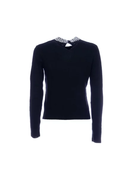 Sweter Fracomina z kaszmiru czarny