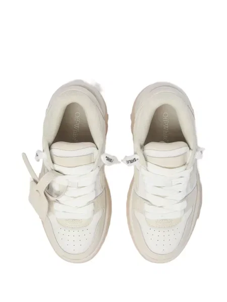 Sneakerși Off-white chunky business alb