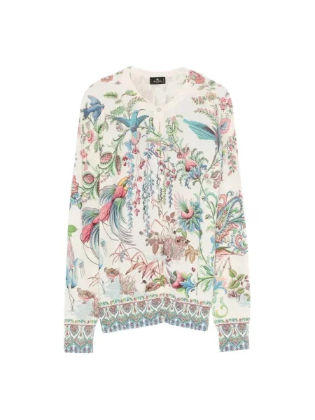 Kardigan Etro z kaszmiru z wzorem paisley