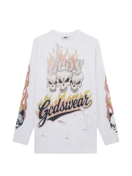 Tricou Gcds lung alb