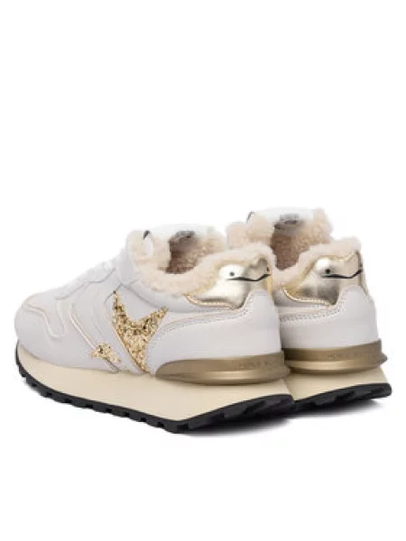 Superge Voile Blanche Paris Race Star Fur bela