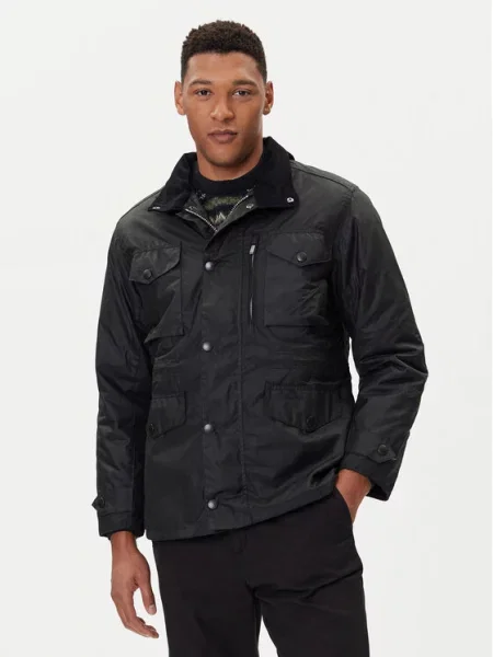 Barbour Μπουφάν μεταβατικό Sapper μαύρο
