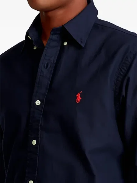 Polo Polo Ralph Lauren με κέντημα με στρογγυλή λαιμόκοψη λευκό