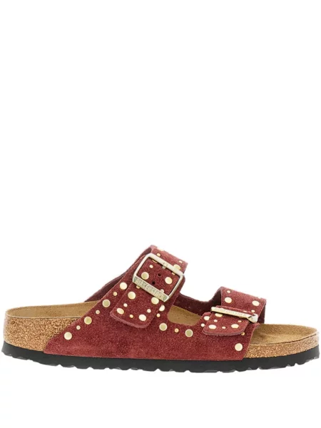 Сандали Birkenstock с катарама с шипове червено