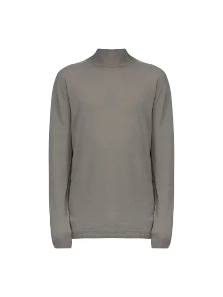 Sweter z golfem Rick Owens wełniany brązowy