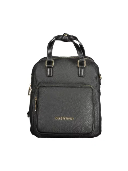 Lniany plecak Valentino By Mario Valentino czarny