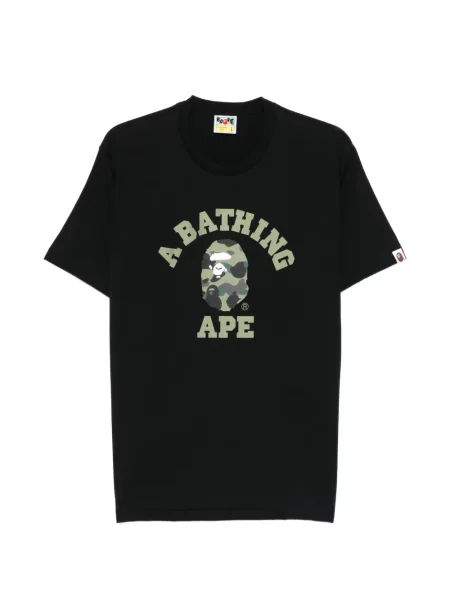Tricou A Bathing Ape® cu imagine cu model camuflaj negru