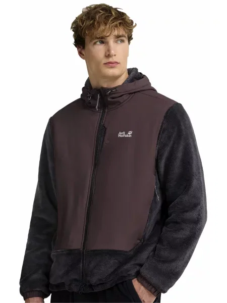 Флісова кофта Jack Wolfskin фіолетовий