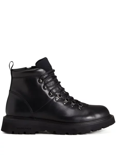Botine Woolrich din piele negru
