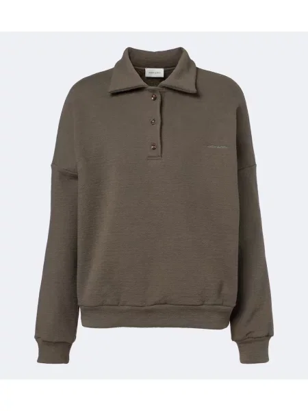 Tricou polo Magda Butrym din fleece gri