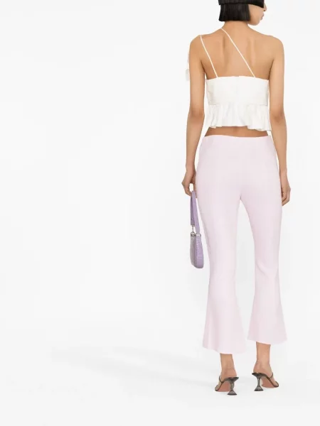 Hlače Blumarine ošišan ružičasta