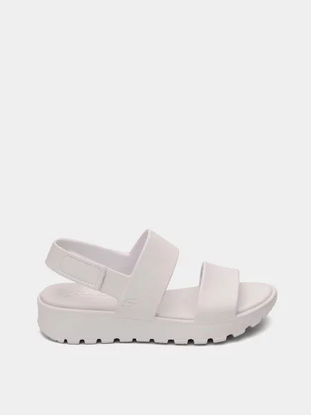 Кожаные босоножки Skechers белые