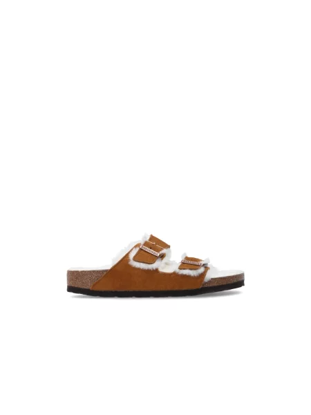 Kapcie Birkenstock brązowe