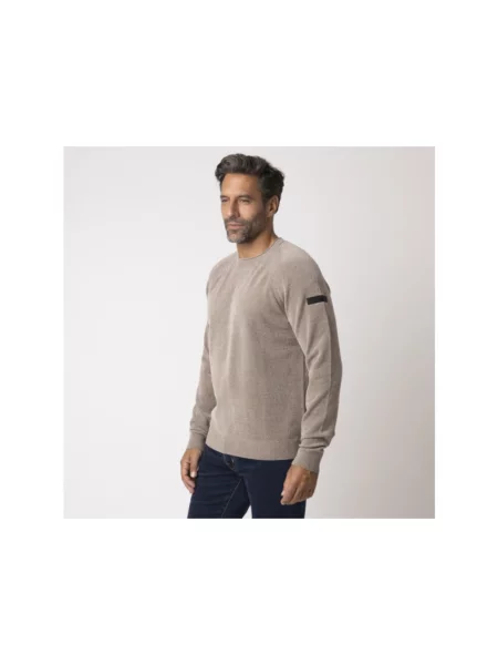 Aksamitny sweter Rrd beżowy