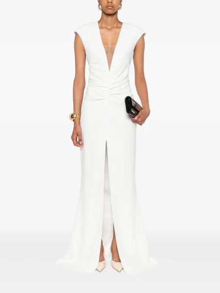 Rochie Silk Love & Lace de mătase de costum alb