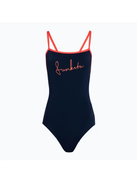 Дамски бански костюм от една част Funkita Single Strap One Piece ocean fire синьо