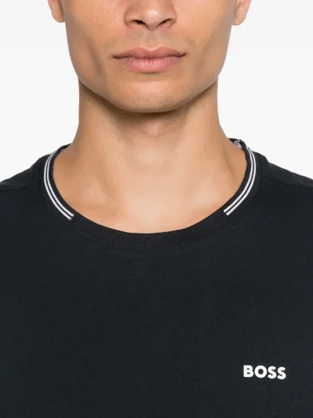 Tricou Boss cu decolteu rotund albastru