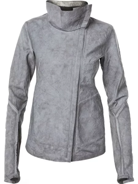 Geanta de piele Isaac Sellam Experience gri