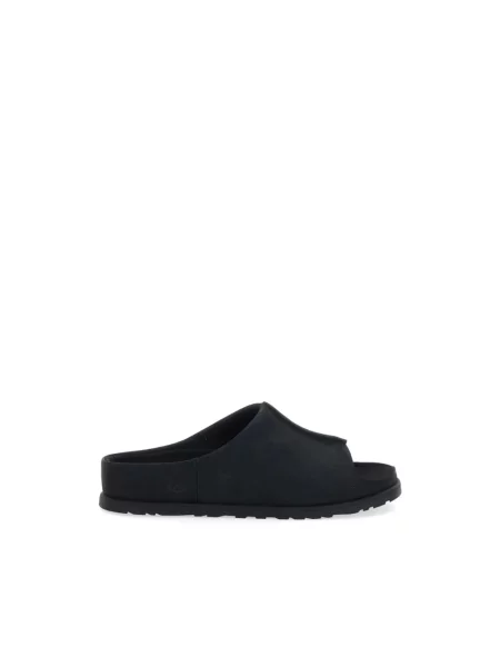 Klapki Ugg skórzane czarne