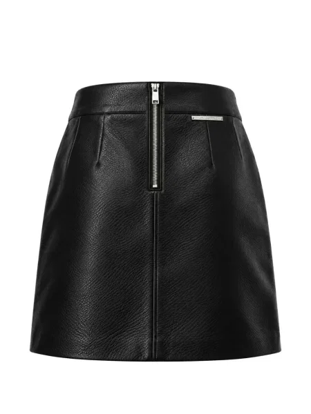 Fusta mini Karl Lagerfeld asimetrică negru