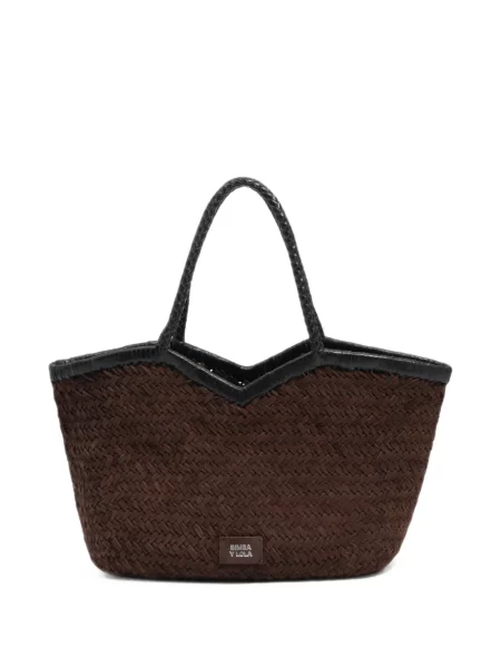Geantă shopper Bimba Y Lola din piele maro