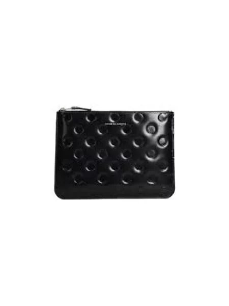 Portfel Comme Des Garcons skórzany czarny