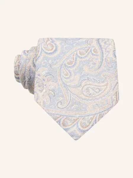 Profuomo Krawat blau beżowy