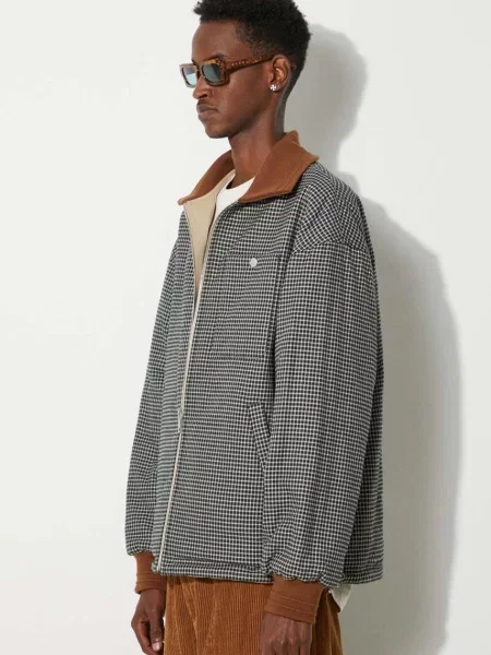 Двостороння куртка Kenzo Reversible Elevated Coach Jacket перехідна бежевий