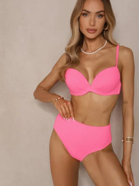 Costum de baie bikini Natonea roz