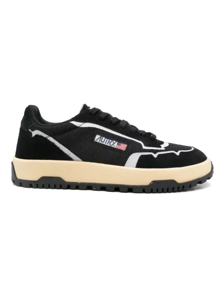 Sneakersy Autry zamszowe z siateczki czarne