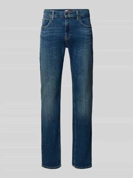 Jeansy o kroju slim fit z mieszanki bawełny model SCANTON SLIM' Tommy Jeans niebieskie