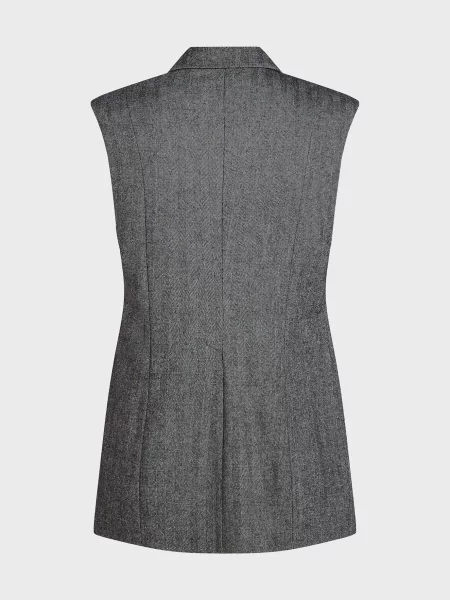 Жилет Karl Lagerfeld з відворотом сірий