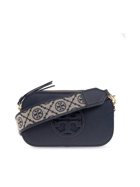 Torebka crossbody Tory Burch skórzana elegancka niebieska