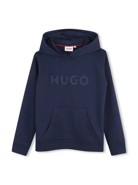 HUGO кофта з капюшоном дитяча з бавовною