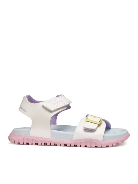 Sandály Geox J Sandal Fusbetto Gi D bílá